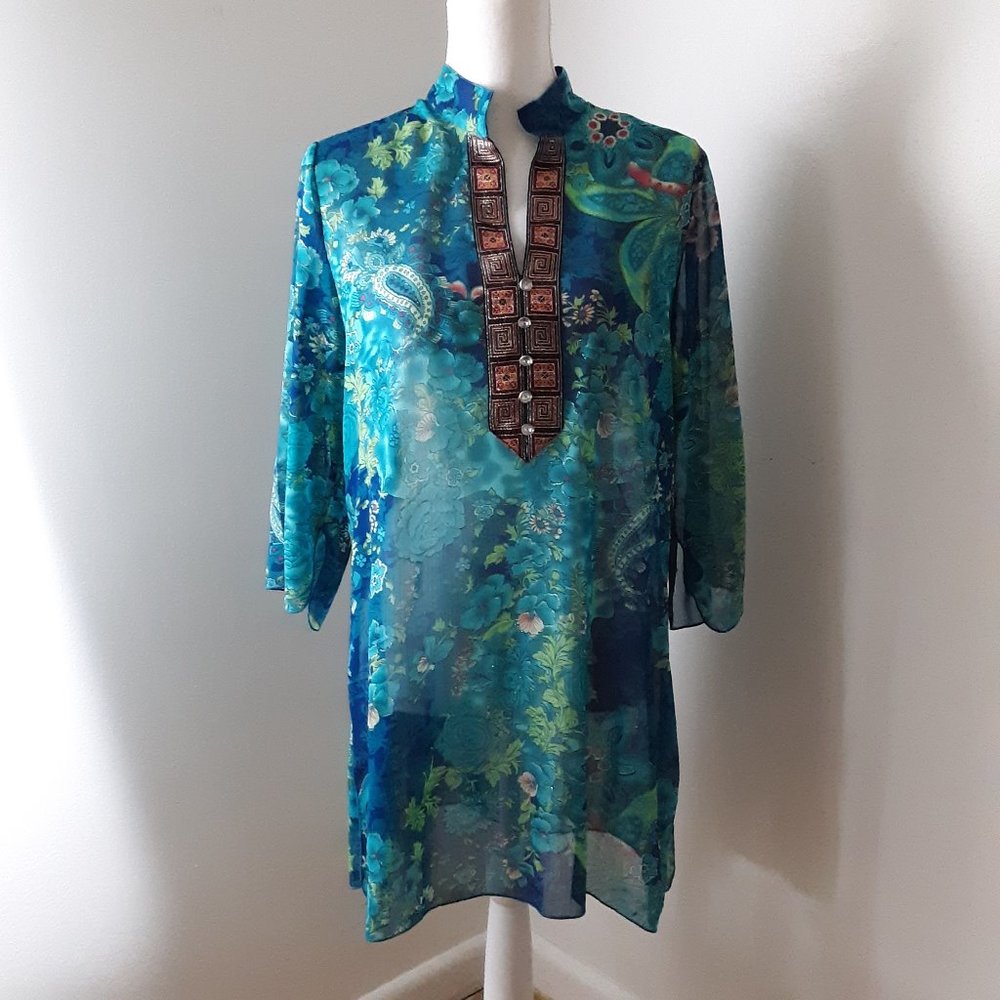 GXIN Oriental Blouse Size M